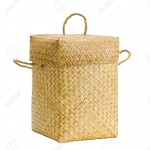 15732912-Cute-design-bamboo-basket-for-keeping-cloths-after-used-or-others-purpose-isolates--Stock-Photo